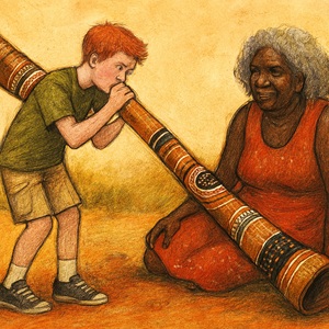 डिज़रिडू -  संस्कृतियों के मिलन की एक मार्मिक प्रेम कथा  