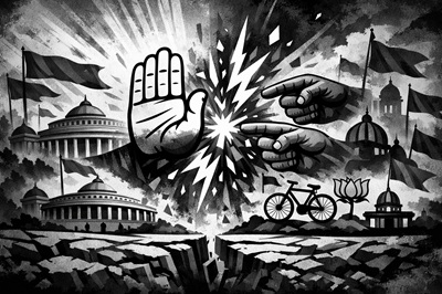 कांग्रेस से अघोषित लड़ाई में खुद ही सिमट गये विपक्षी दल
